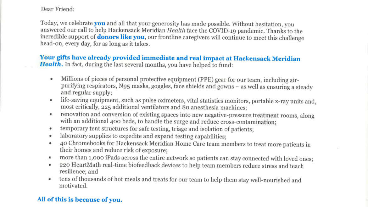 The Impact of Your Support Against COVID-19